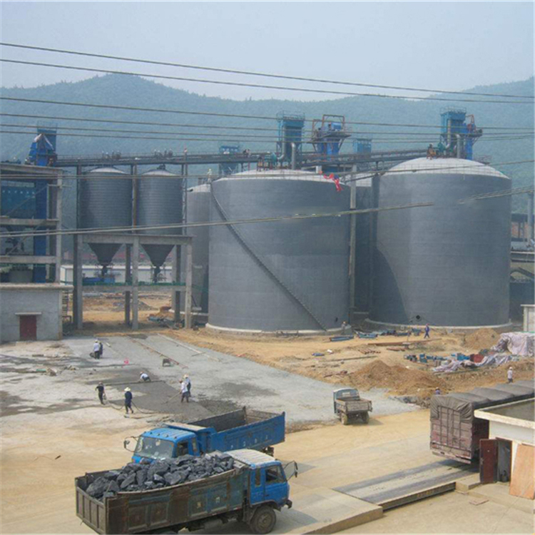 邵阳水泥钢板仓2座3000吨青岛项目进入施工